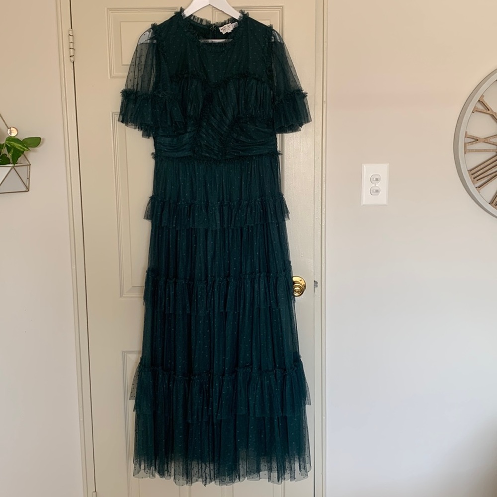 Ivy City Co Whimsical Dress in Emeral